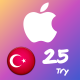 گیفت کارت اپل ترکیه 25 لیر